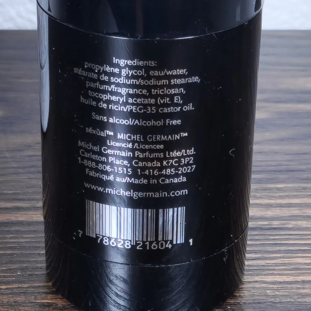 Michel Germain Sexual Noir Pour Homme Alcohol Free Deodorant Stick 2.8oz‎ 80g